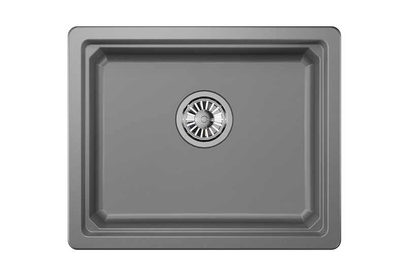 Мойка для кухни Granula Kitchen Space 5501U алюминиум, 55х45 см, прямоугольная